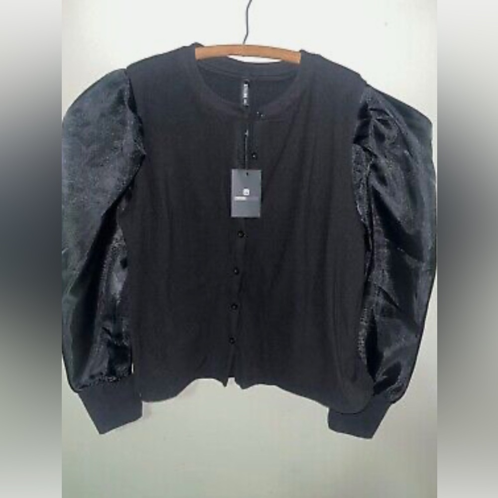 Stylewe blouse with sheer arms black